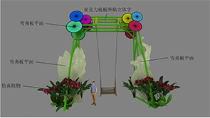 西双版纳万达乐园美陈